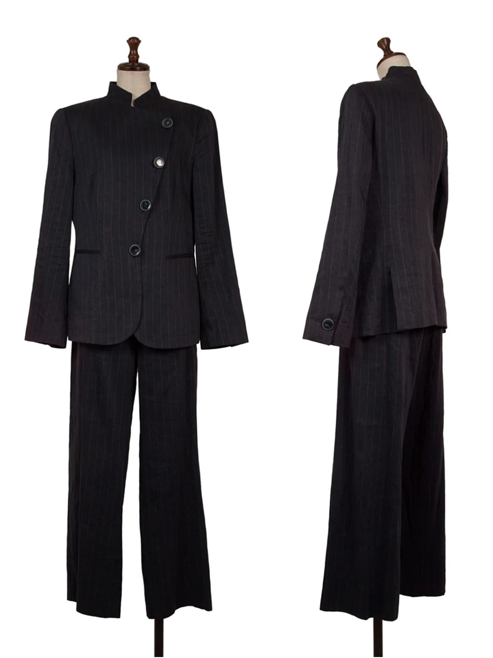 NWT Giorgio Armani Silk Blend Pinstripe Suit